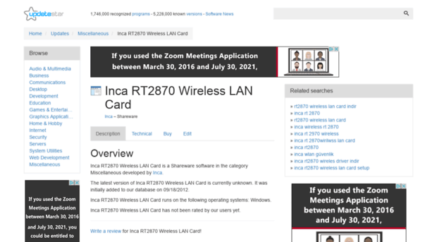 inca-rt2870-wireless-lan-card.updatestar.com