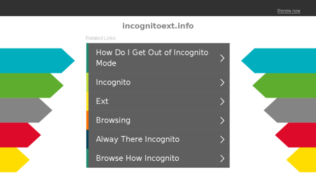 incognitoext.info