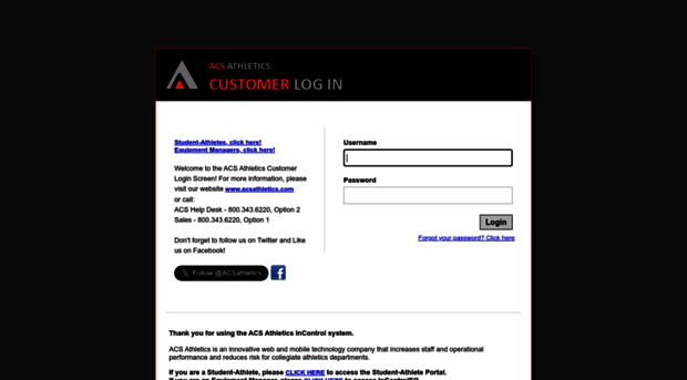 incontrol.acsathletics.com