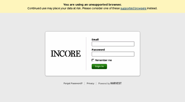 incore.harvestapp.com