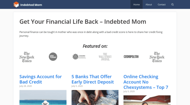 indebtedmom.com
