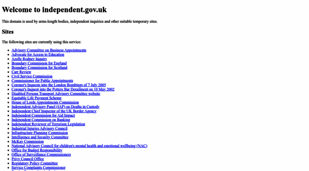 independent.gov.uk