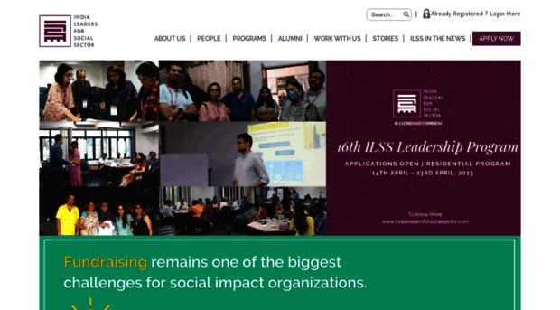 indialeadersforsocialsector.com