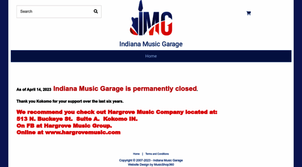 indianamusicgarage.com