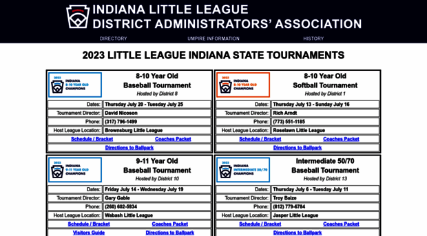 indianastatelittleleague.org