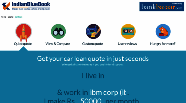 indianbluebook.bankbazaar.com