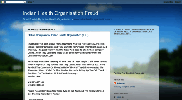 indianhealthorganisationfraud.blogspot.com