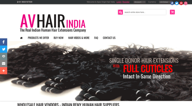 indianhumanhaircompany.com