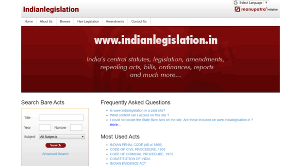 indianlegislation.in