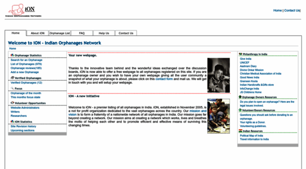 indianorphanages.com