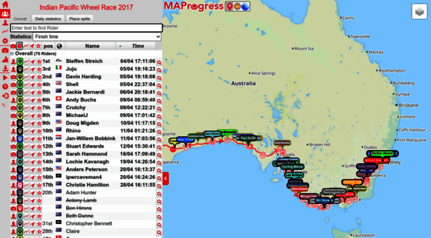 indianpacificwheelrace.maprogress.com