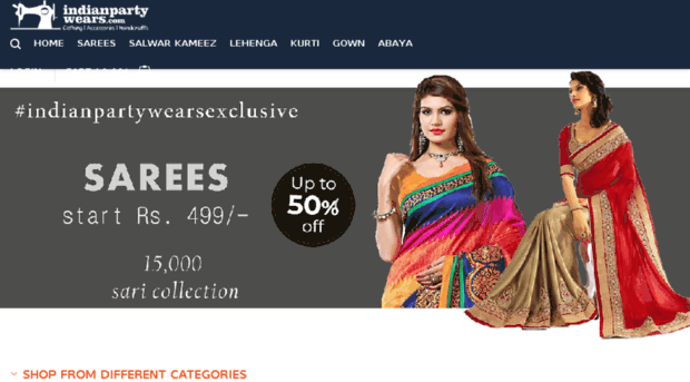 indianpartywears.com