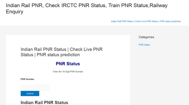 indianrailpnr.com