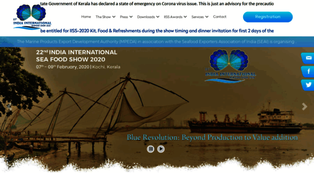 indianseafoodexpo.com