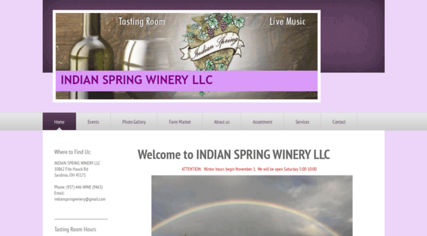 indianspringwinery.com