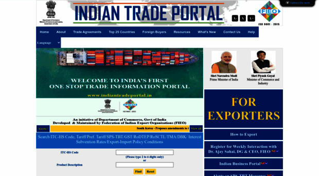 indiantradeportal.in