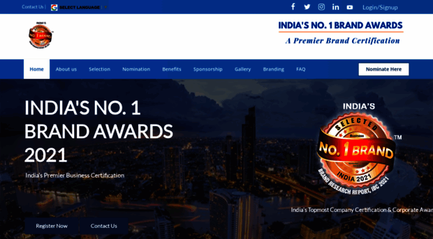 indiasno1brandawards.com