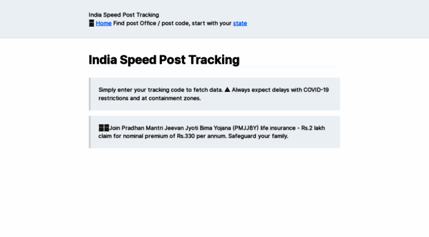 indiaspeedposttracking.com