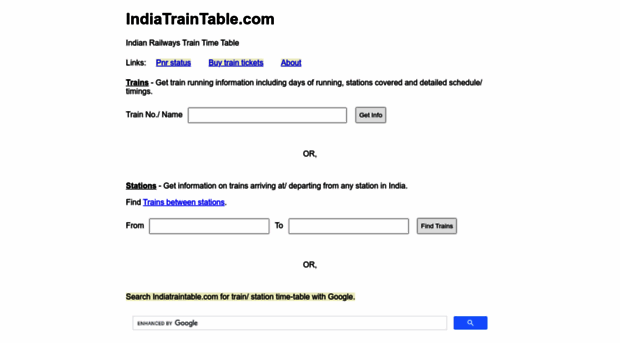 indiatraintable.com