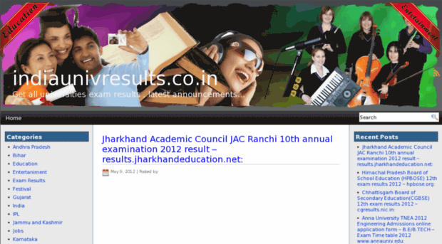 indiaunivresults.co.in