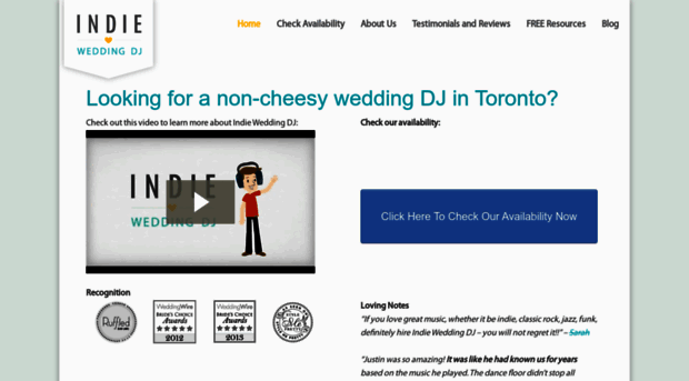 indieweddingdj.com