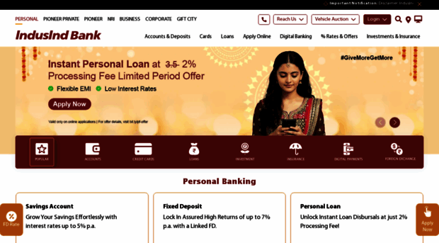 induseasycredit.indusind.bank.in