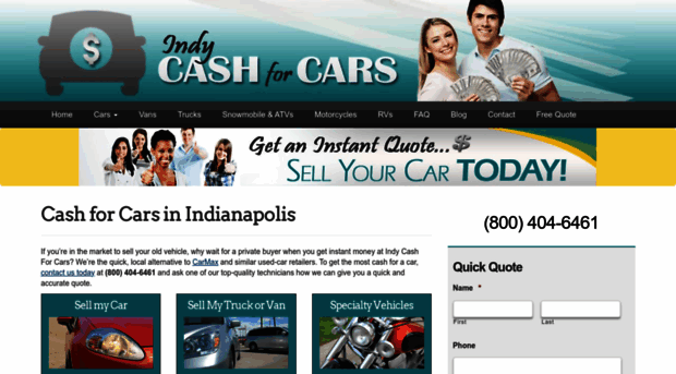 indycashforcars.com