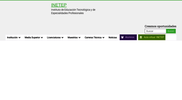 inetep.edu.mx - Bachillerato, Licenciaturas, C... - INETEP