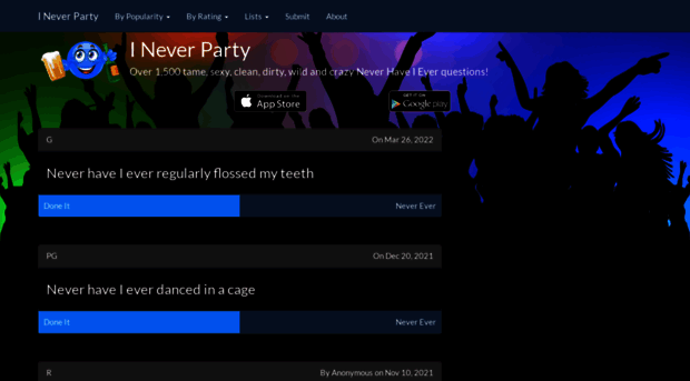 ineverparty.com
