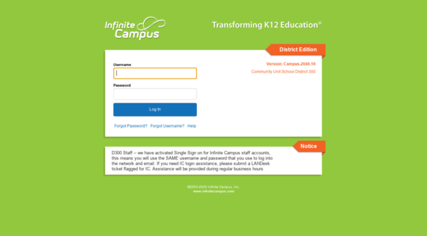 infinitecampus.d300.org