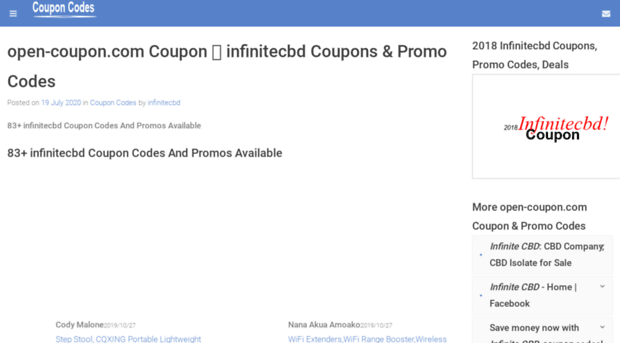 infinitecbd.com.open-coupon.com