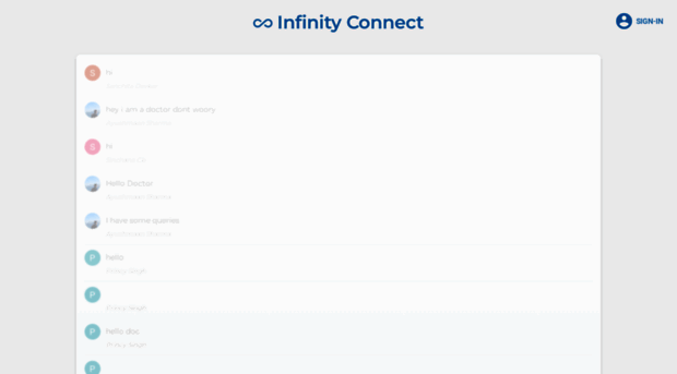 infinity-skncure-chat-app.firebaseapp.com - Infinity Connect - Infinity ...