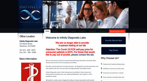 infinitydiagnosticlabs.com