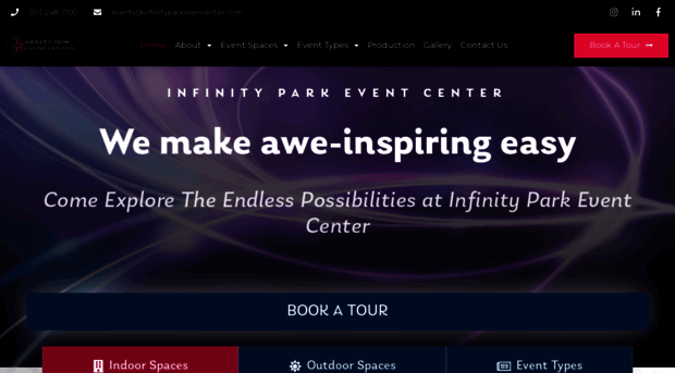 infinityparkeventcenter.com