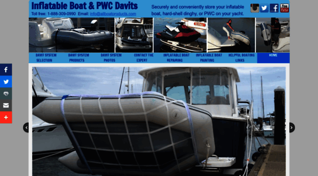 inflatableboatdavits.com