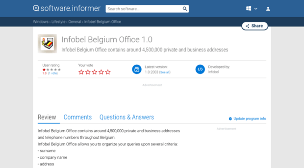 infobel-belgium-office.software.informer.com