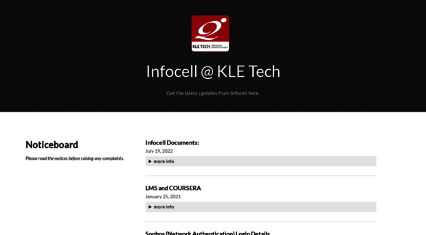 infocell.kletech.ac.in