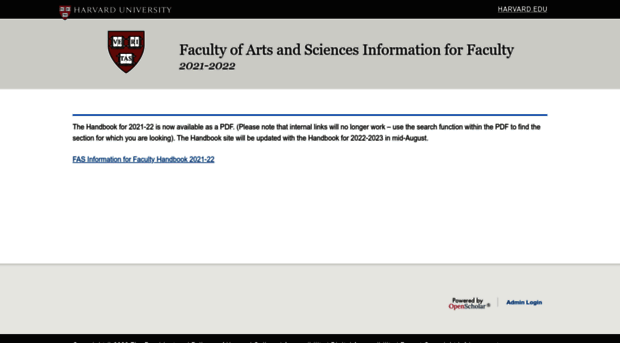 infoforfaculty.fas.harvard.edu