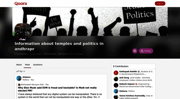 informationabouttemplesandpoliticsinandhrapr.quora.com