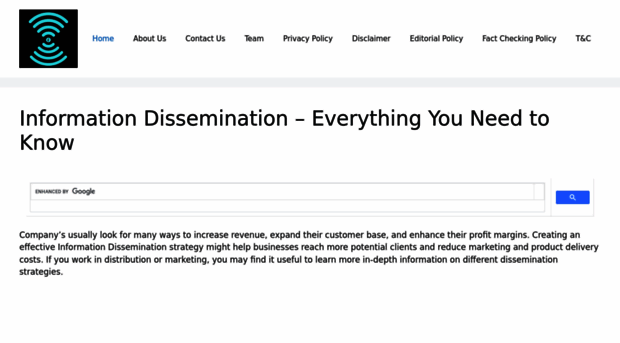 informationdissemination.net