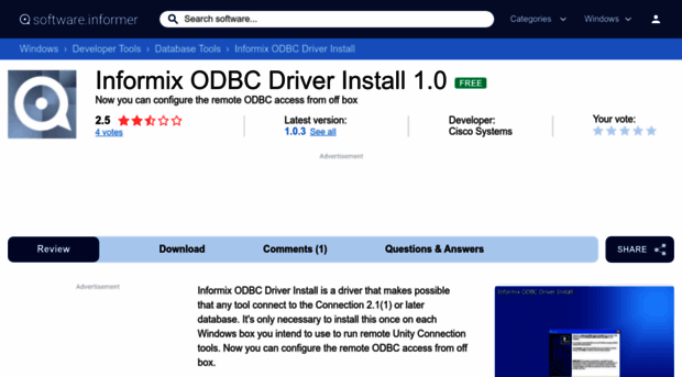 informix-odbc-driver-install.software.informer.com