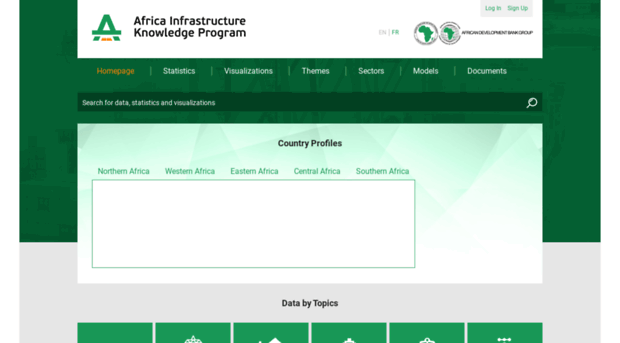 infrastructureafrica.opendataforafrica.org