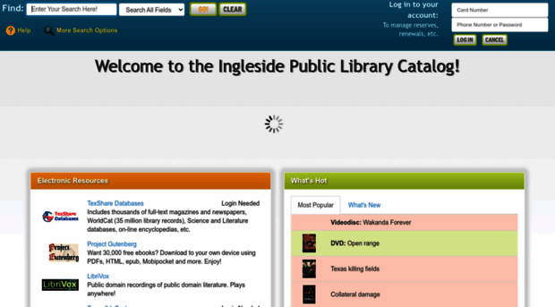 ingleside.biblionix.com