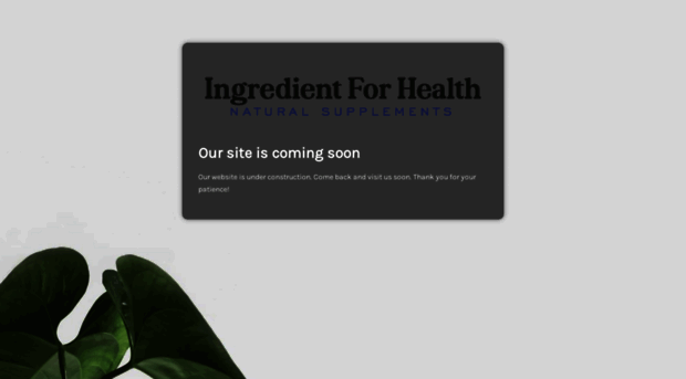 ingredientforhealth.com