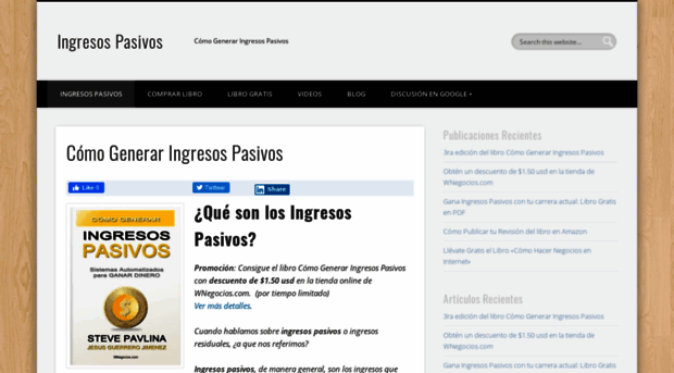ingresospasivos.wnegocios.com
