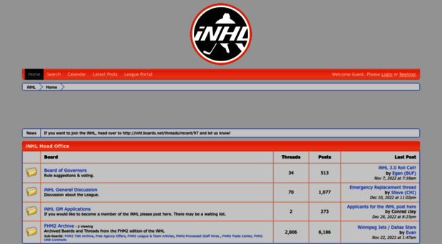 inhl.boards.net