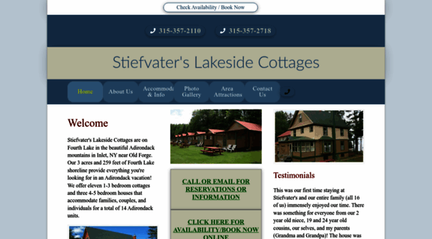 inletlakesidecottages.com