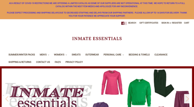 inmateessentials.com