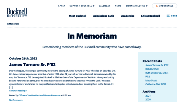 inmemoriam.bucknell.edu