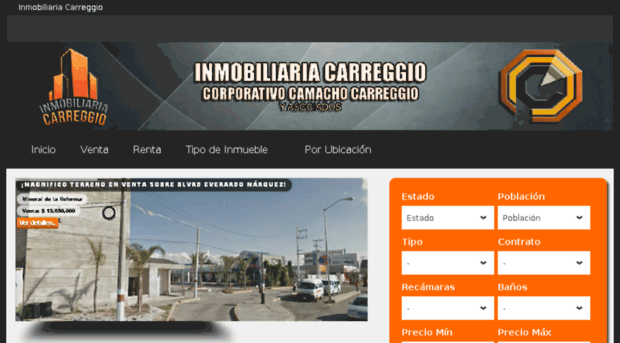 inmobiliariacarreggio.com.mx